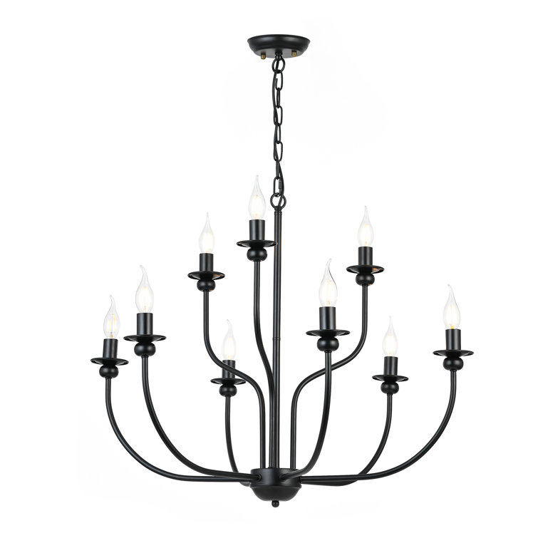 Red Barrel Studio® 9lights CreativeChandelier Rustic Industrial Metal